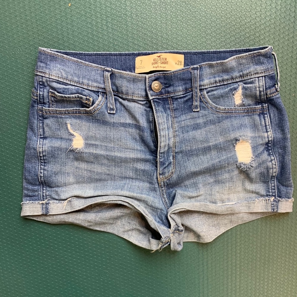 Hollister Short Shorts High Rise Denim 28